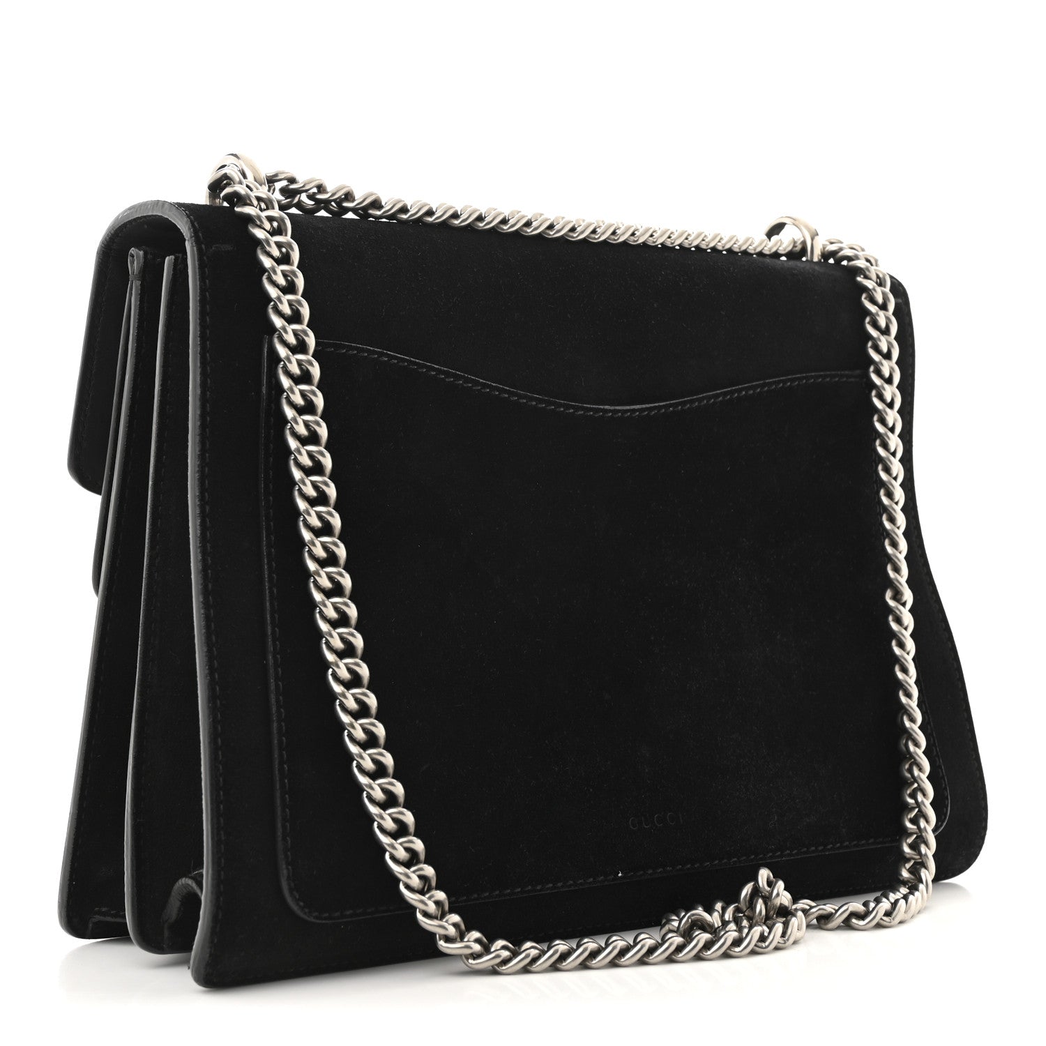 Gucci Suede Medium Dionysus Shoulder Bag Black 3 of 15