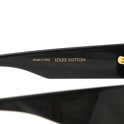 Louis Vuitton Acetate Swarovski Crystal Cyclone Sunglasses Z1578W Black 6 of 9