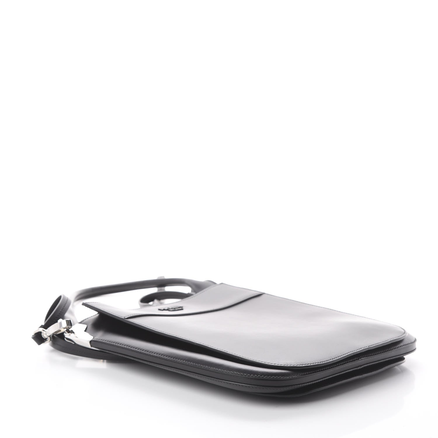 Prada City Calfskin Large Margit Bag Black 3 of 7