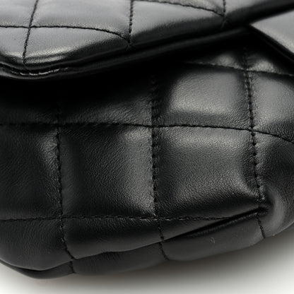 Chanel Calfskin Quilted CC Uniform Flap Belt Bag Black 9 of 10