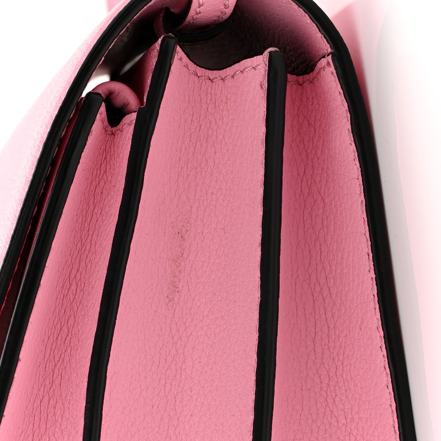 Grained Calfskin La Medusa Flap Shoulder Bag Pink