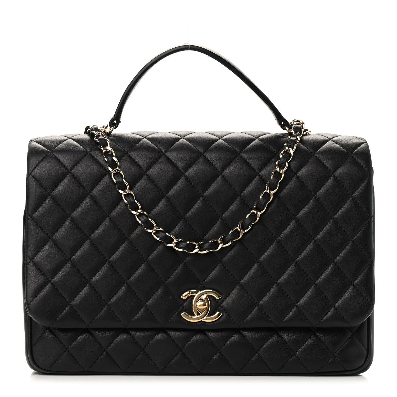 Chanel Lambskin Quilted Medium Citizen Chic Flap Black 1 of 10