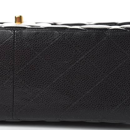 Chanel Caviar Quilted Jumbo Double Flap Black 16 of 18