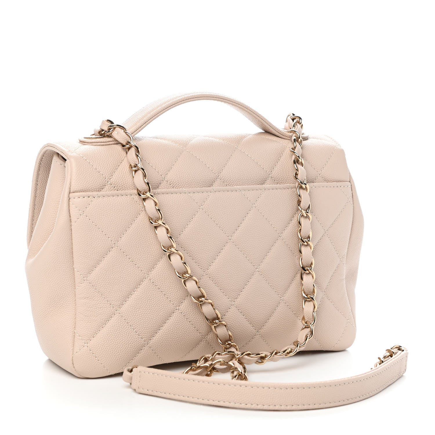 Chanel Caviar Quilted Medium Business Affinity Flap Beige 3 of 10