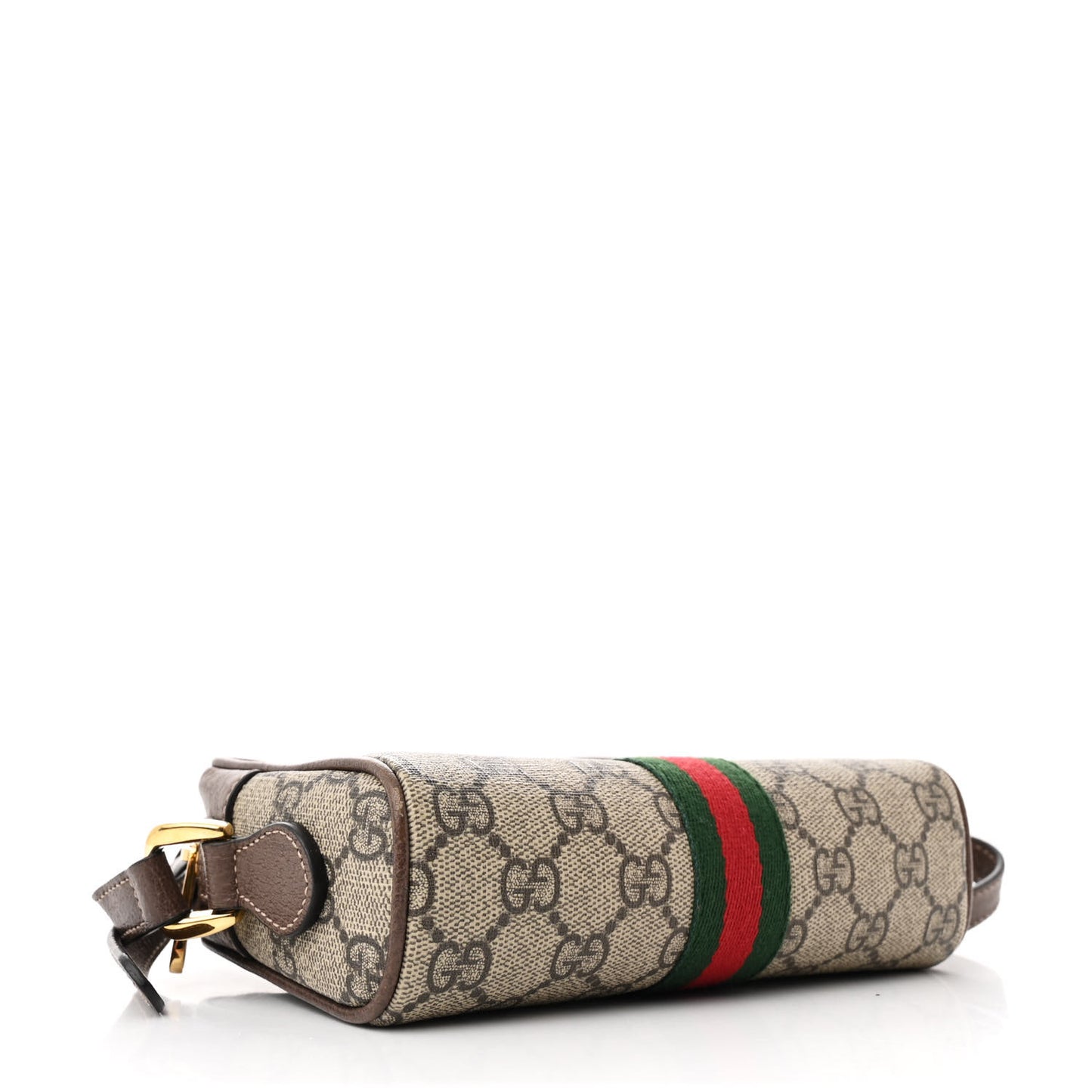 GG Supreme Monogram Web Mini Ophidia Shoulder Bag Brown