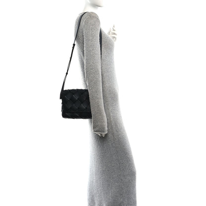 Bottega Veneta Grained Calfskin Intreccio Small Diago Crossbody Bag Black 2 of 11