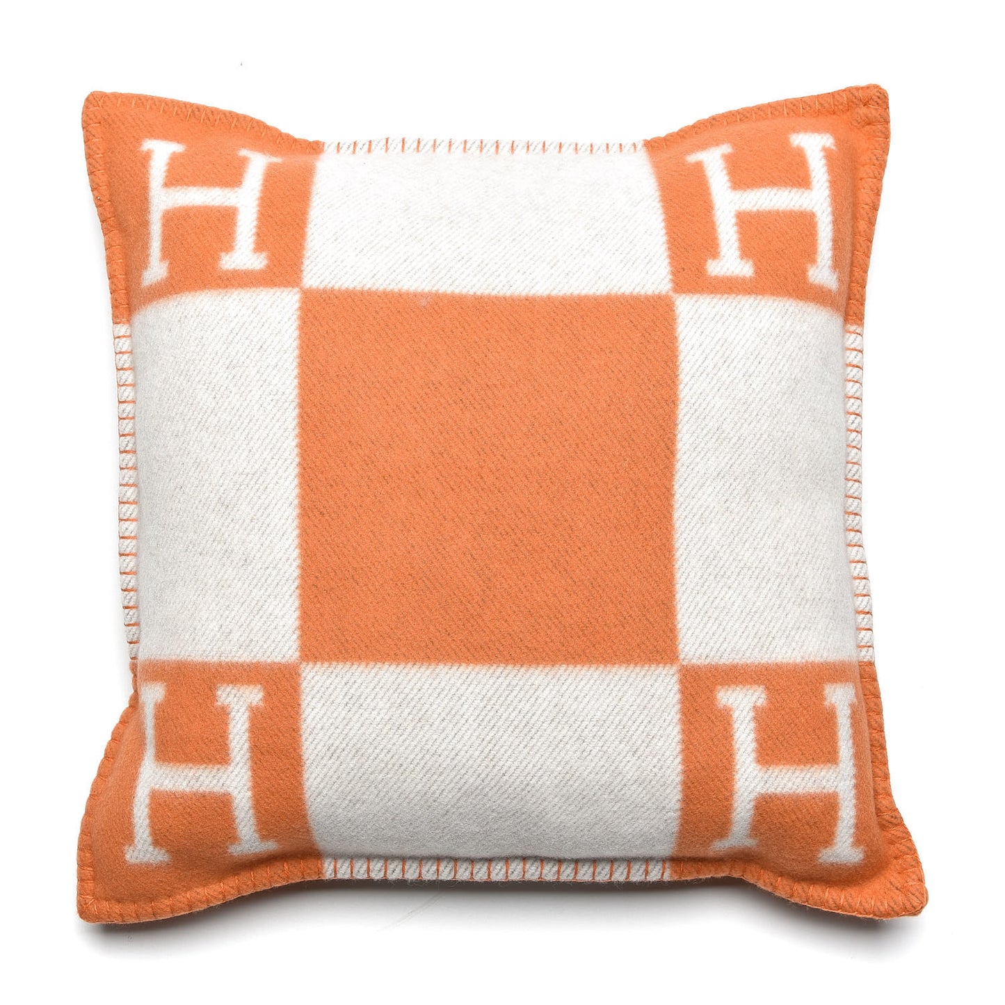 Wool Cashmere Avalon Pillow PM Ecru Potiron