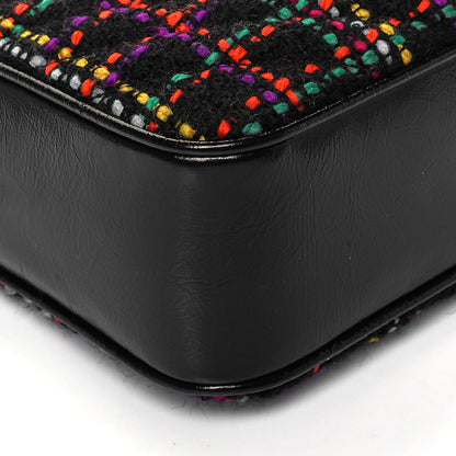 Saint Laurent Tweed Calfskin Monogram Lou Camera Bag Black 9 of 10