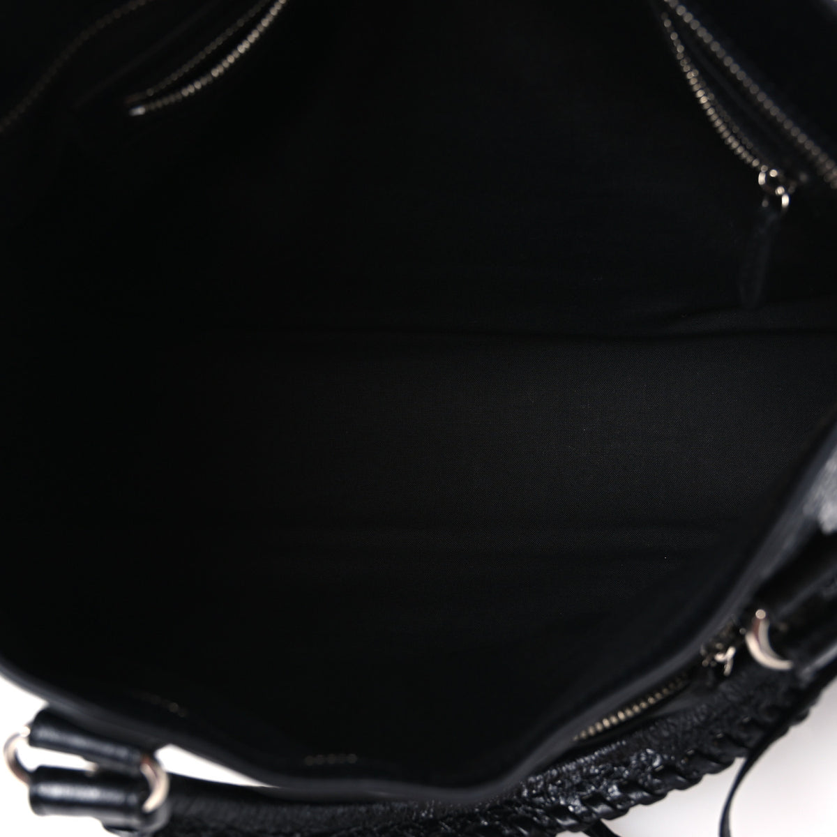 Agneau Arena Silver Hardware Medium Le City Black
