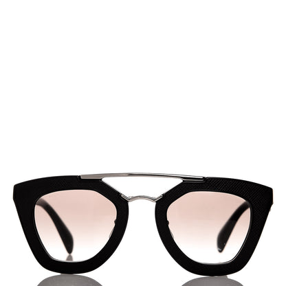 Prada Saffiano Cinema Sunglasses SPR 14S Black 2 of 9