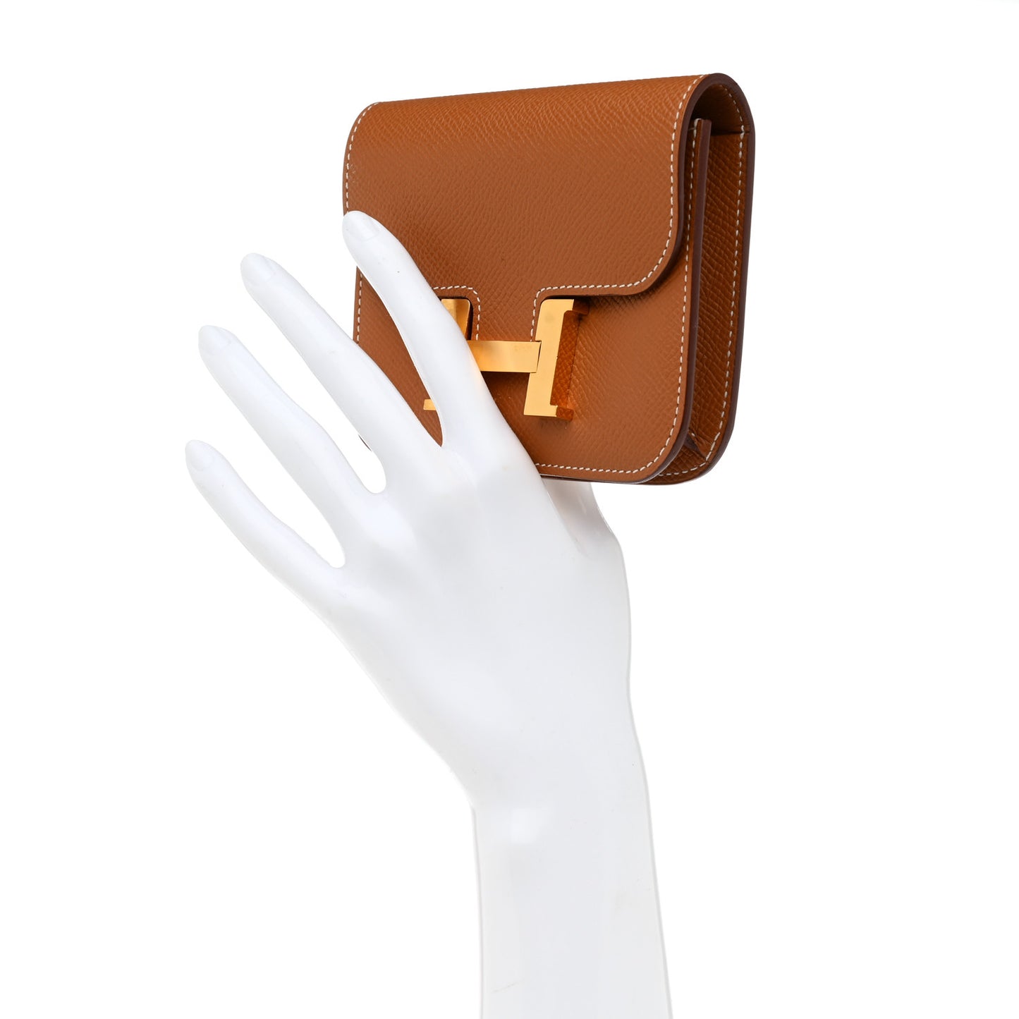Epsom Constance Slim Wallet Gold