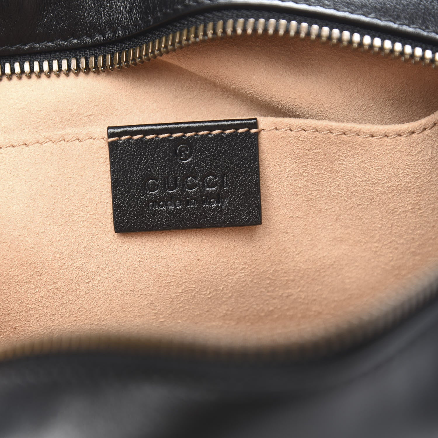 Gucci Calfskin Matelasse Small GG Marmont Chain Shoulder Bag Black 6 of 10
