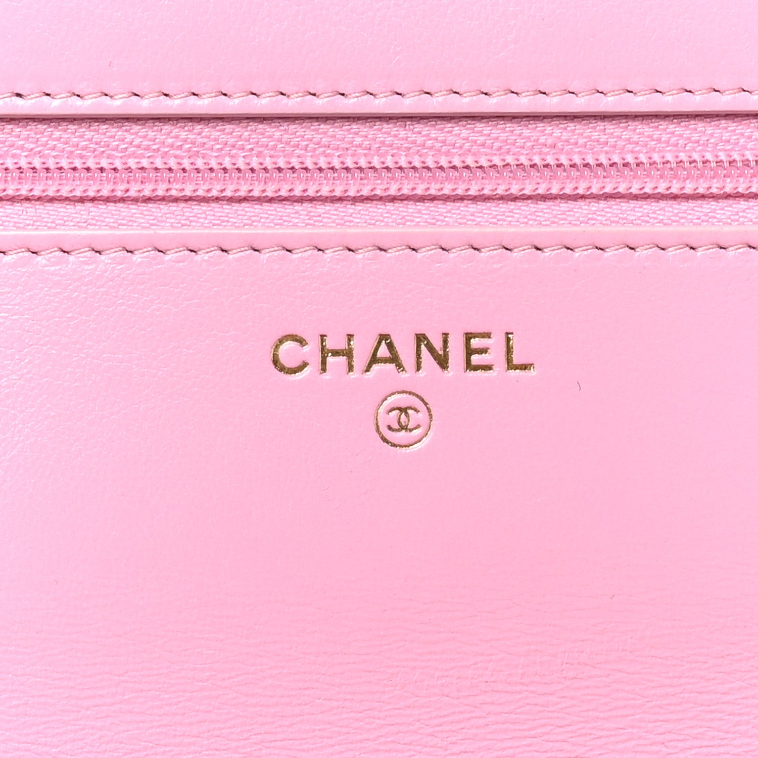 Chanel Lambskin Quilted Secret CC Wallet On Chain WOC Pink 6 of 10