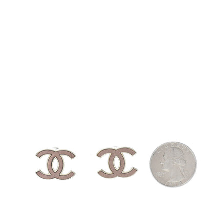 Chanel Lambskin CC Earrings Dark Beige 2 of 4