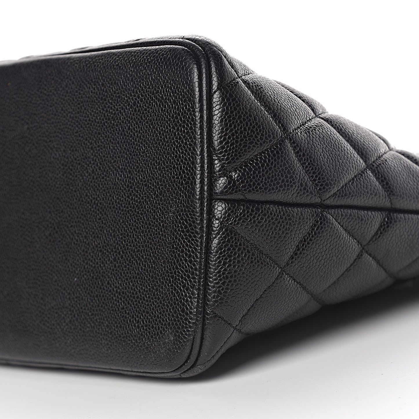 Caviar Quilted Medallion Tote Black