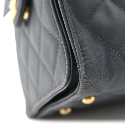 Chanel Canvas Quilted Medium Chanel 25 Handbag Dark Blue 12 of 14