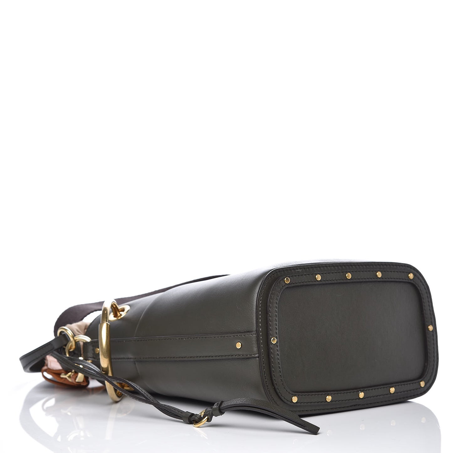 Smooth Calfskin Small Roy Bucket Bag Deep Forest