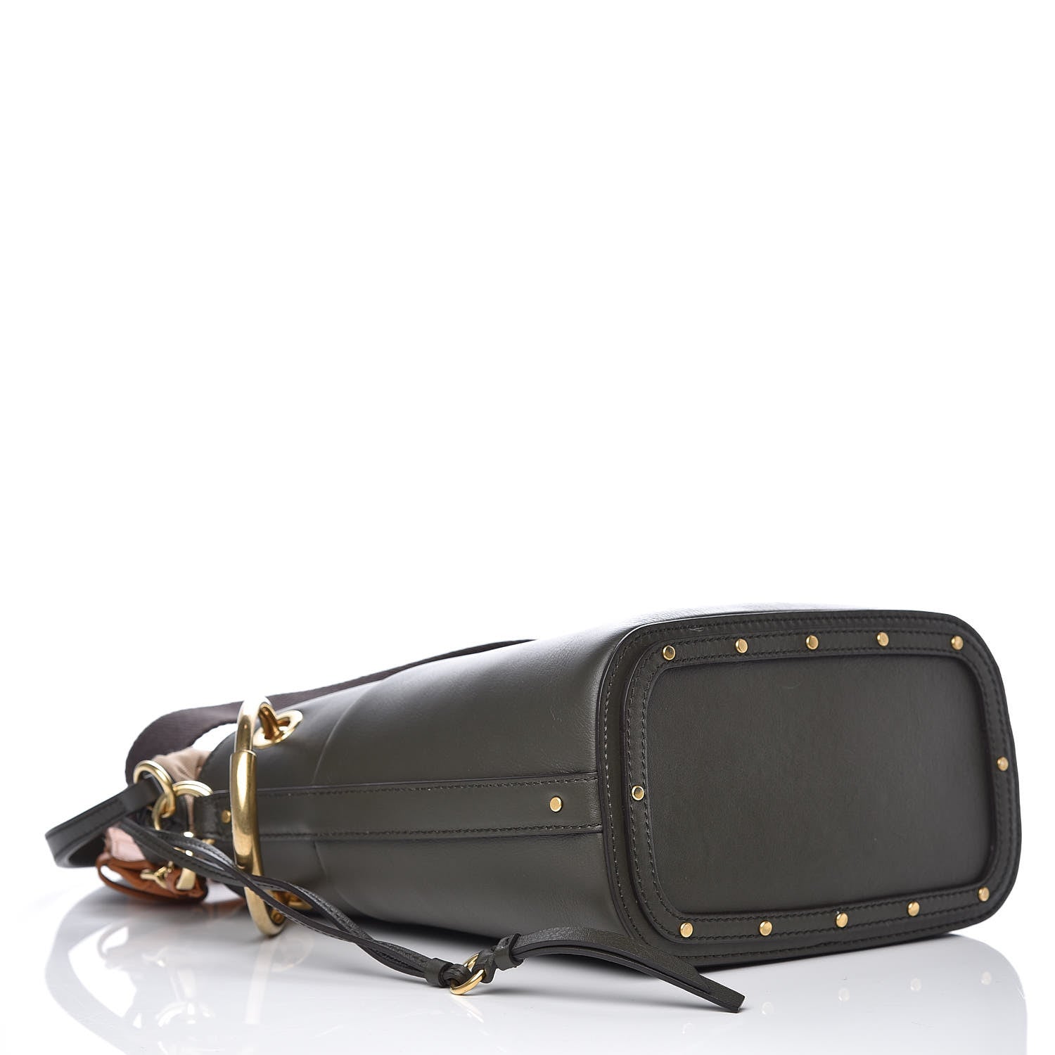 Chloe Smooth Calfskin Small Roy Bucket Bag Deep Forest 4 of 9