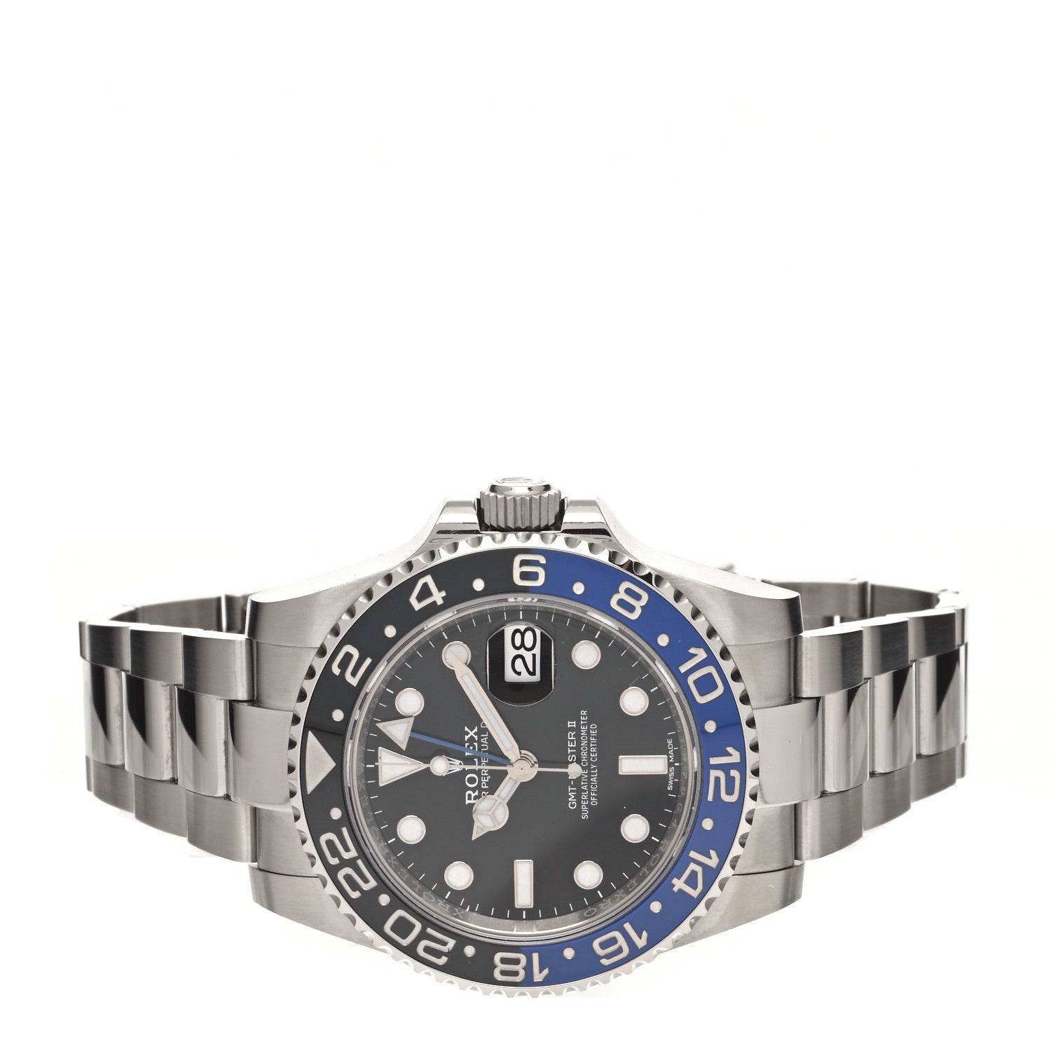 Rolex Stainless Steel 40mm Oyster Perpetual Date GMT Master II Batman Watch Black 116710BLNR 2 of 5