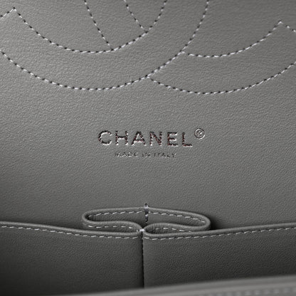 Chanel Lambskin Quilted Jumbo Double Flap Grey 6 of 10