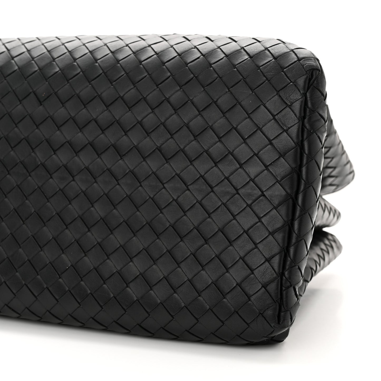 Light Calf Intrecciato Small Roma Black