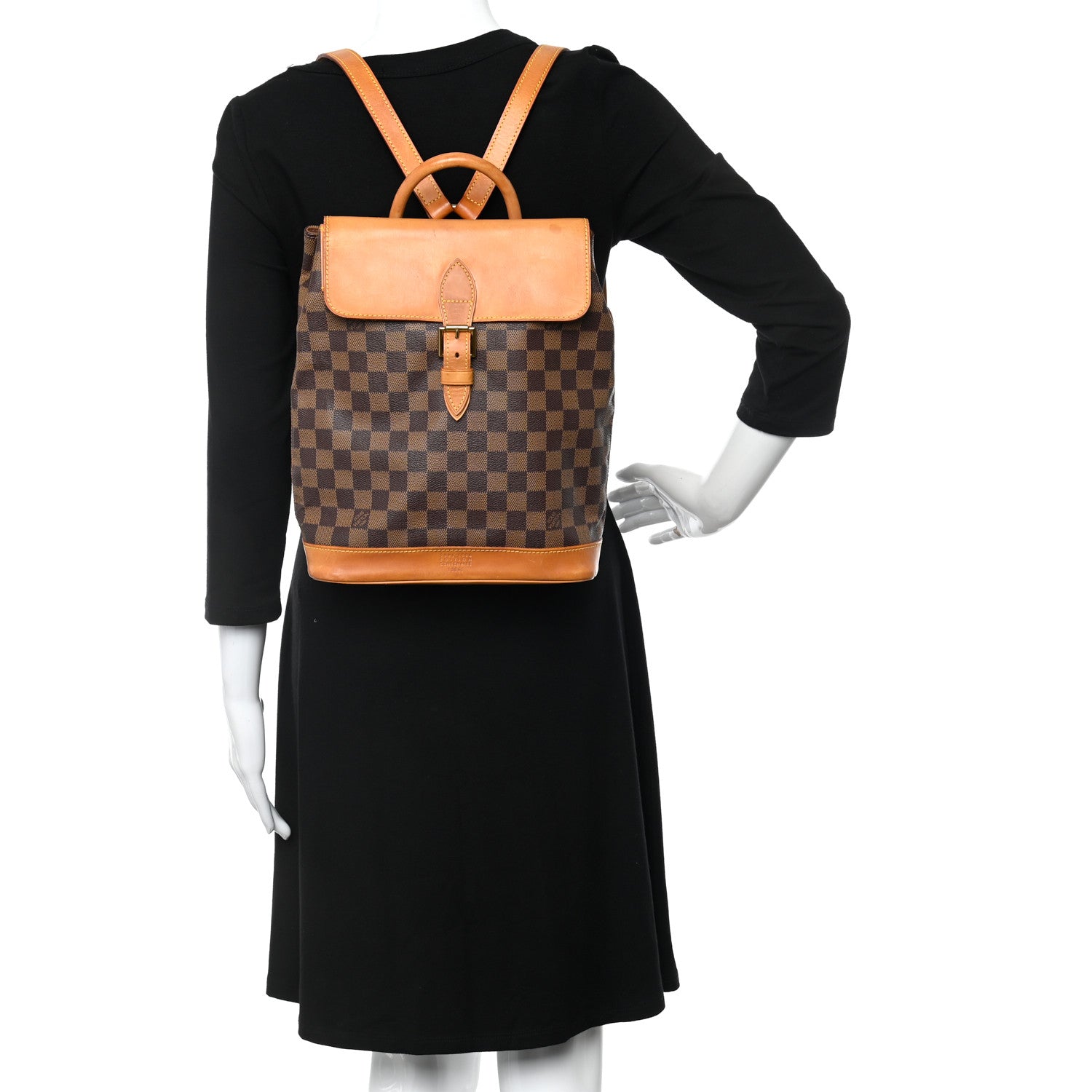 Louis Vuitton Damier Ebene Soho Centenaire Backpack 2 of 14