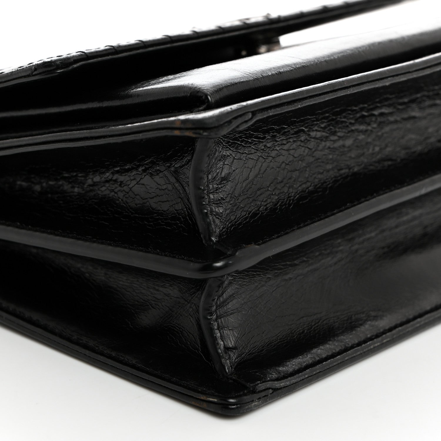 Saint Laurent Lambskin Mixed Quilted Medium Monogram Sunset Black 9 of 11
