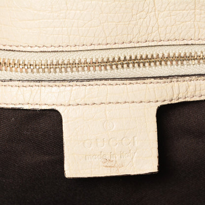 Gucci Monogram Large Horsebit Chain Hobo Off White 6 of 7