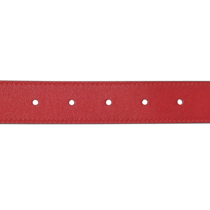 Gucci Moon Calfskin Double G 30mm Belt Red 3 of 6