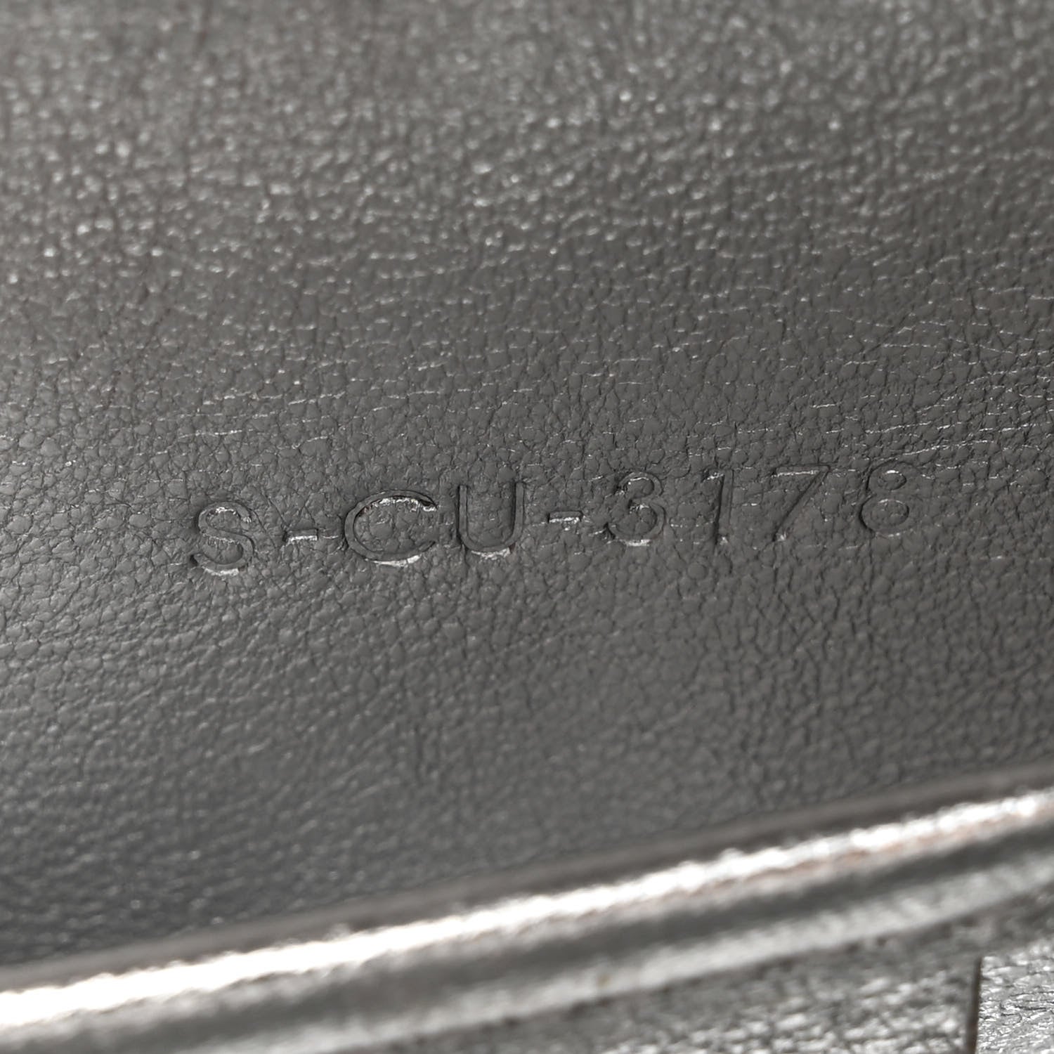 Celine Laminated Lambskin Nano Luggage Silver 8 of 17