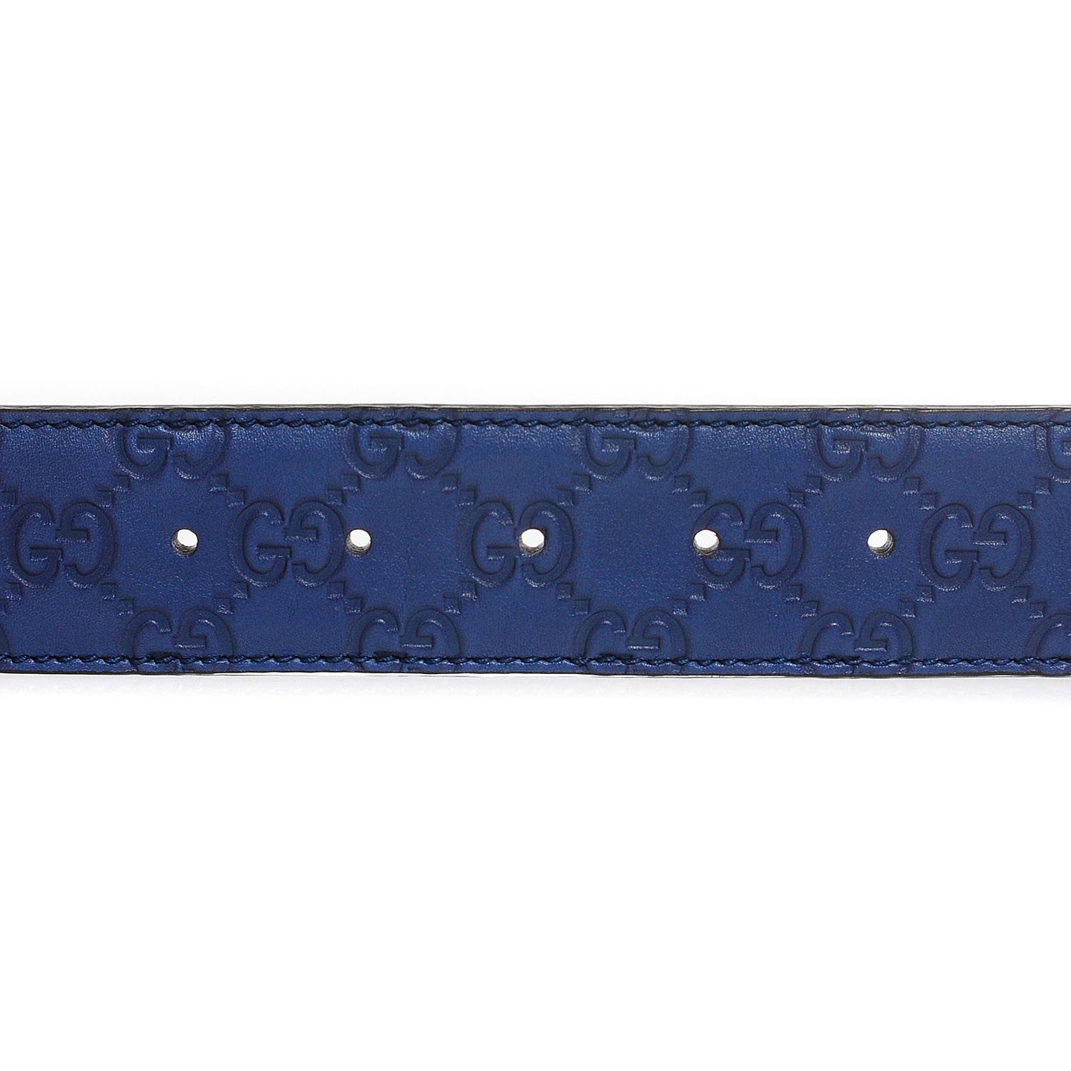 Gucci Guccissima Interlocking G Belt 90 36 Blue 6 of 6
