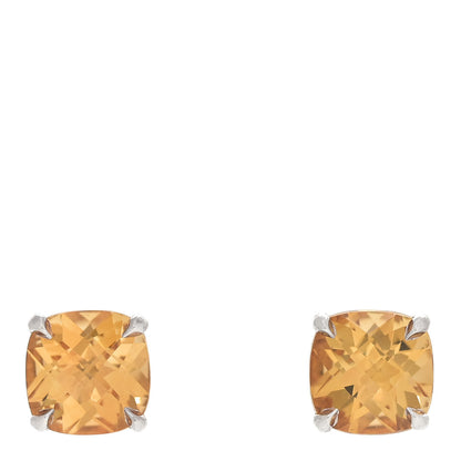 Tiffany Sterling Silver Citrine Stud Earrings 1 of 6