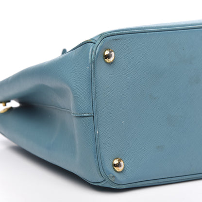 Prada Saffiano Medium Galleria Double Zip Tote Turchese 8 of 19