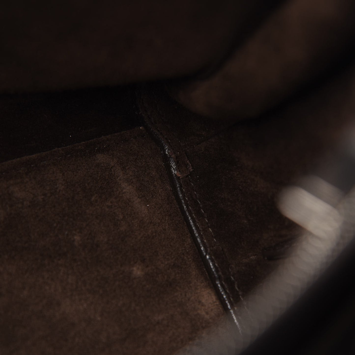 Grained Calfskin Small Supple Sac de Jour Dark Brown