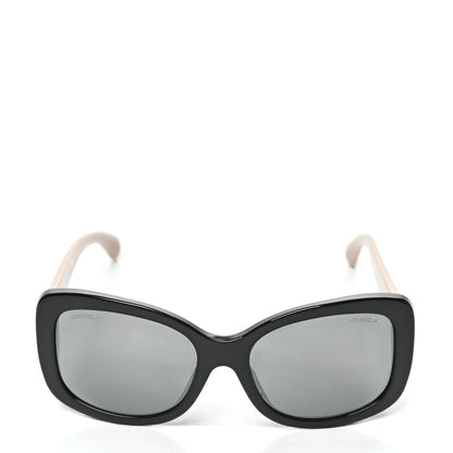 Chanel Acetate CC Sunglasses 5322 Black Beige 2 of 8