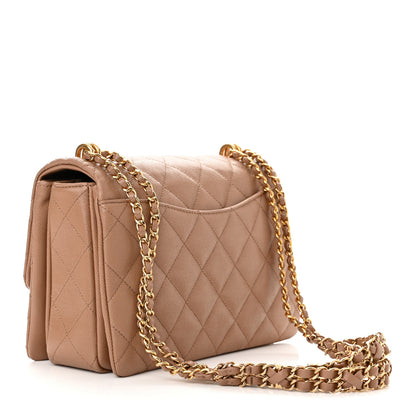 Chanel Caviar Quilted Coco First Flap Beige 3 of 11