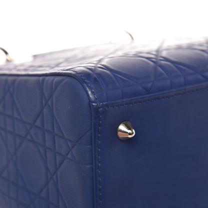 Christian Dior Lambskin Cannage Medium Lady Dior Blue 11 of 15