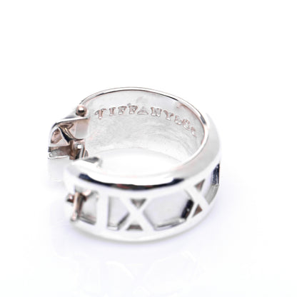 Tiffany Sterling Silver Small Atlas Hoop Earrings 4 of 6