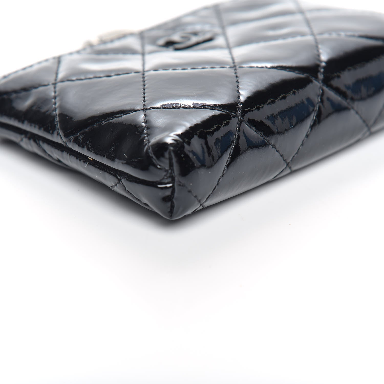 Chanel Patent Quilted Key Pouch So Black 8 of 10