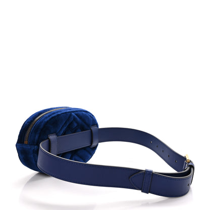 Gucci Velvet Matelasse GG Marmont Belt Bag 75 30 Cobalt Blue 3 of 12