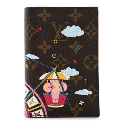 Louis Vuitton Monogram 2020 Christmas Animation Big Wheel Passport Cover Rose Ballerine 1 of 10