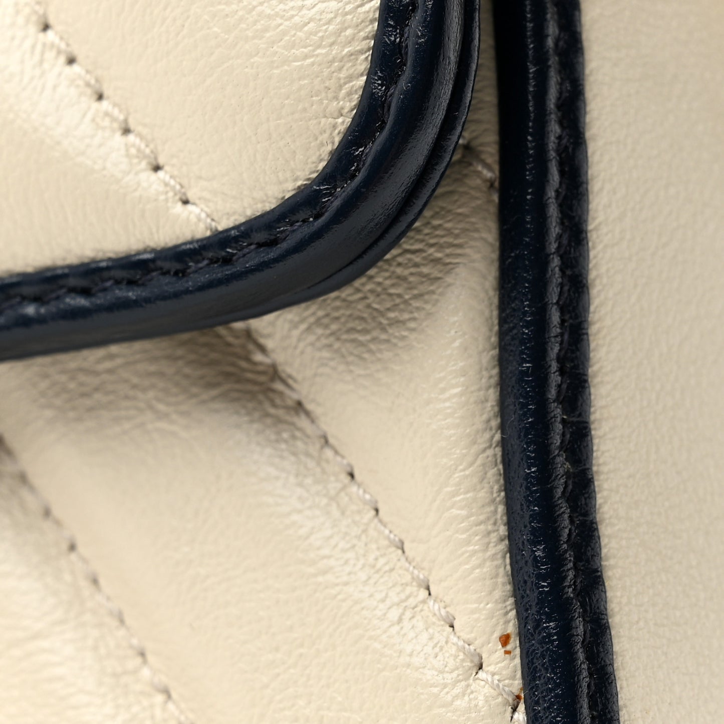Vintage Effect Calfskin Matelasse Diagonal Mini Torchon GG Marmont Top Handle Shoulder Bag Mystic White Blue Agata