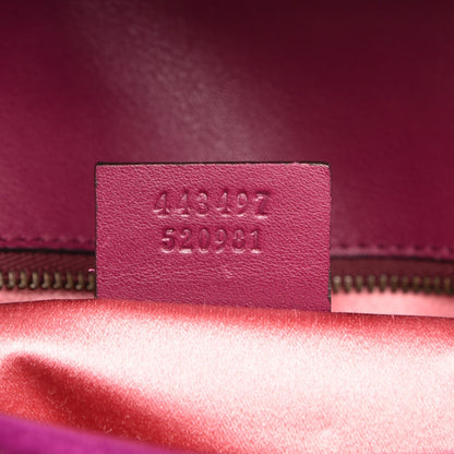 Gucci Velvet Matelasse Small GG Marmont Shoulder Bag Fuchsia Violet Cyclamen 7 of 7