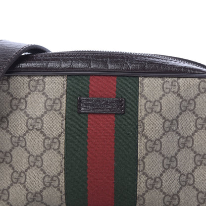 Gucci GG Supreme Monogram Canvas Web Shoulder Bag Brown 10 of 10