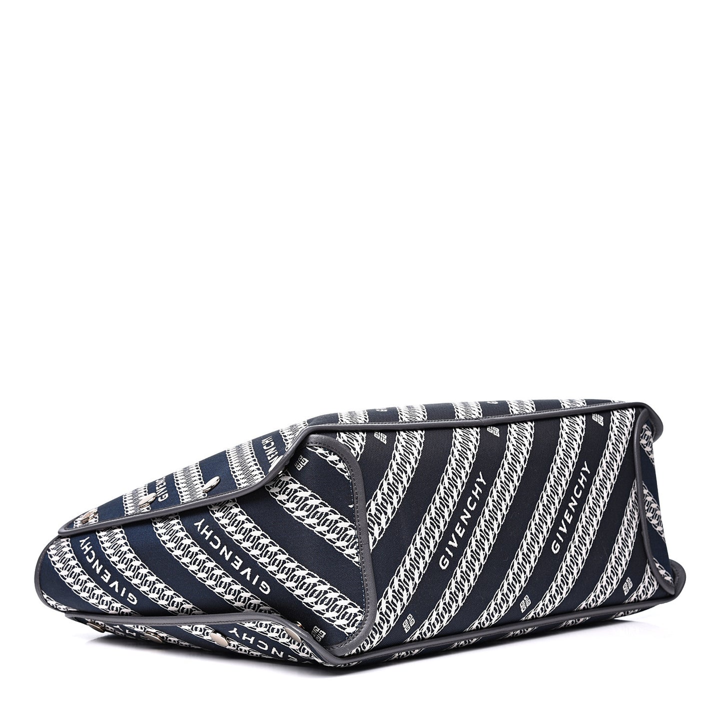 Canvas Jacquard Medium Bond Tote Oil Blue