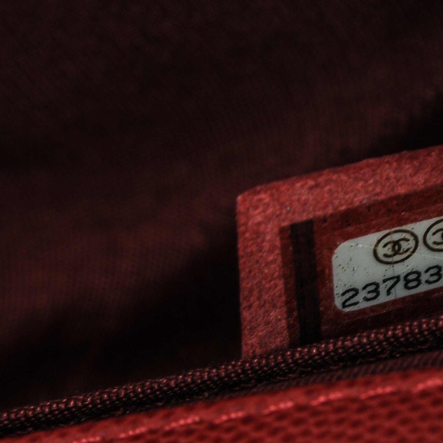 Chanel Caviar Macro Chevron Small Single Flap Red 7 of 7