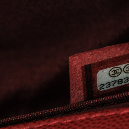 Chanel Caviar Macro Chevron Small Single Flap Red 7 of 7