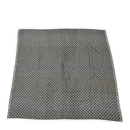 Gucci Viscose Cotton Silk Jacquard GG Monogram Shiny Summer Square Shawl Lead Multicolor 1 of 3