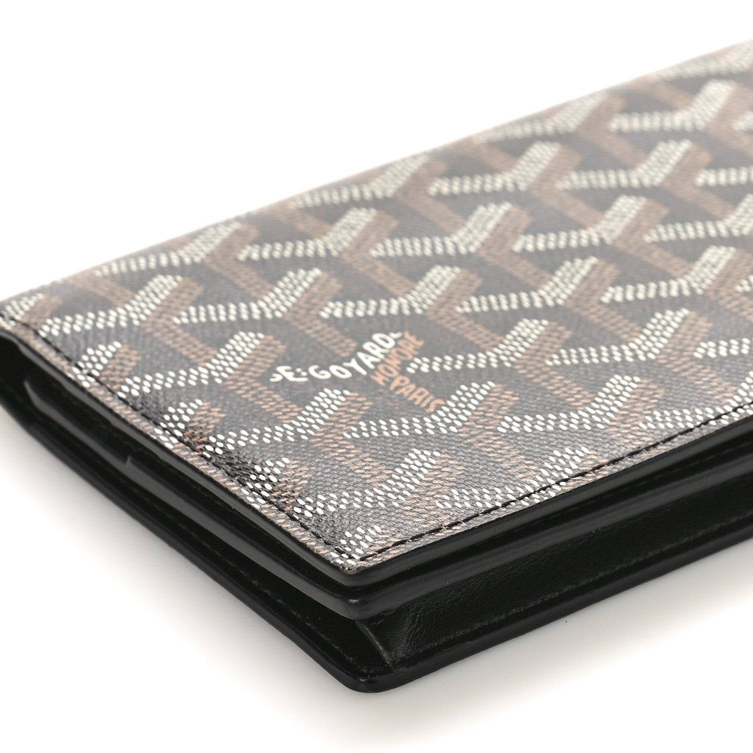 Goyard Goyardine Long Bi-Fold Wallet Black 7 of 8