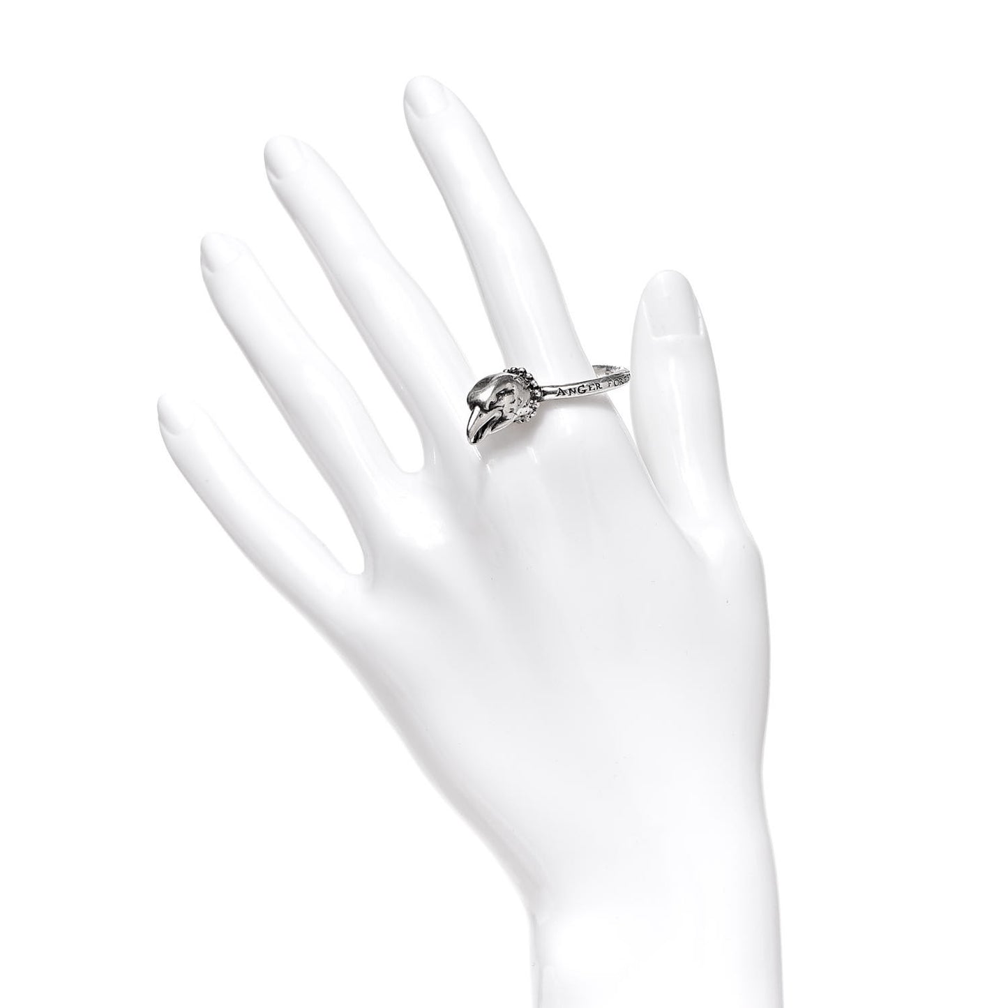 Sterling Silver Anger Forest Eagle Head Ring 61 9.5